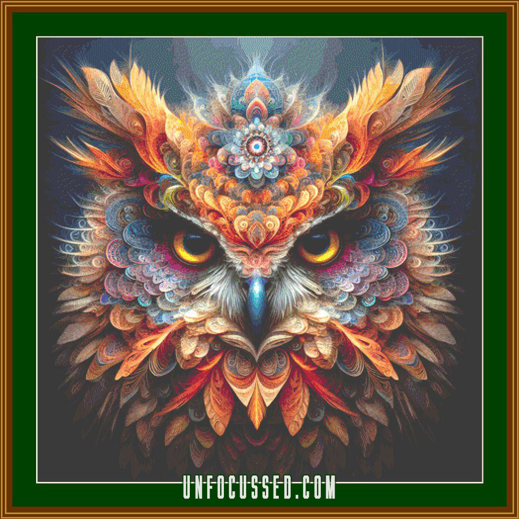 The Oracle of Feathers Cross Stitch Pattern