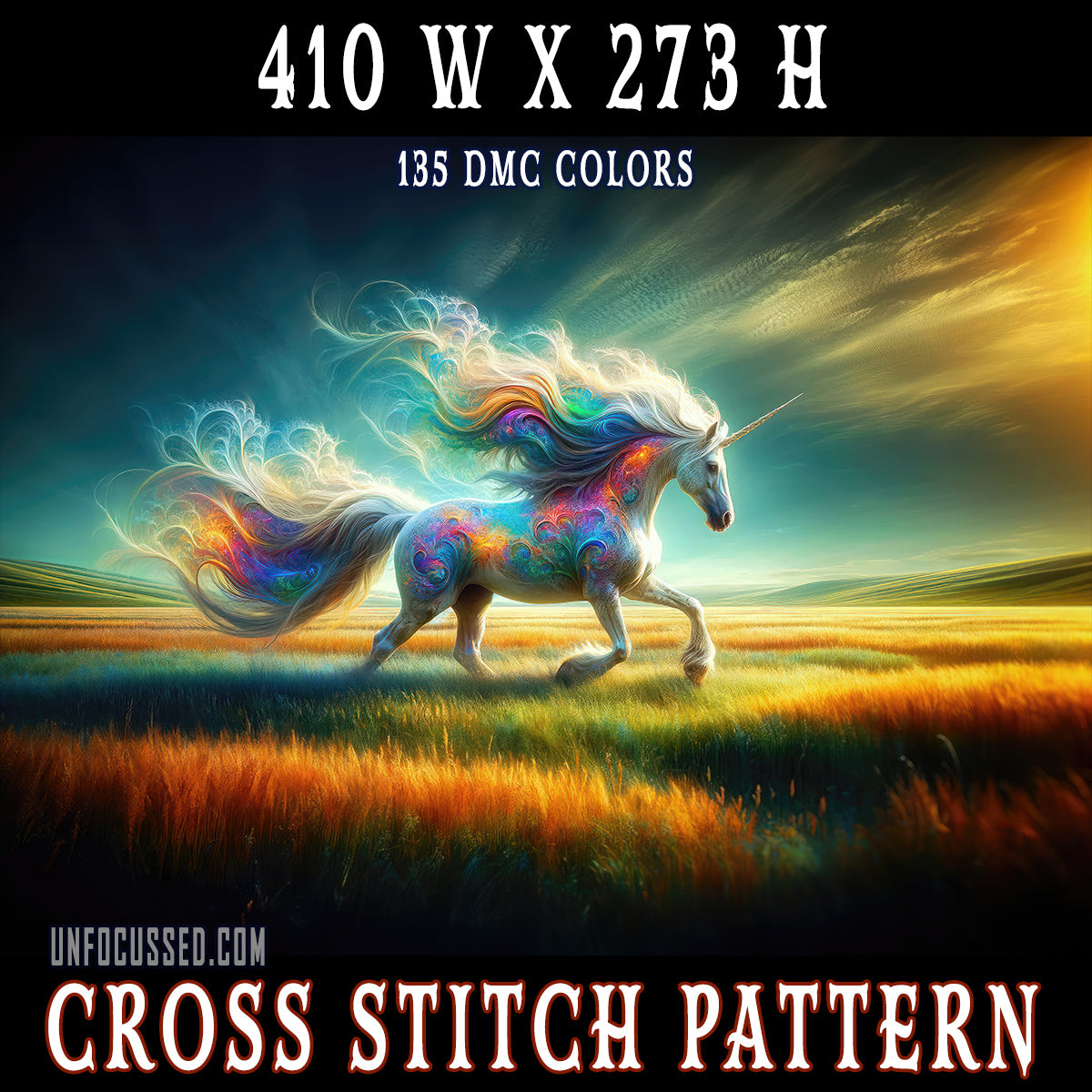 Quantum Canter Cross Stitch Pattern