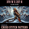 Red-Tailed Fractal Sovereign Cross Stitch Pattern