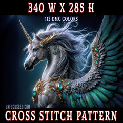 Serenade of the SilverMane Cross Stitch Pattern