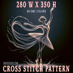 Shimmering Solitude A Dance of Reflection Cross Stitch Pattern