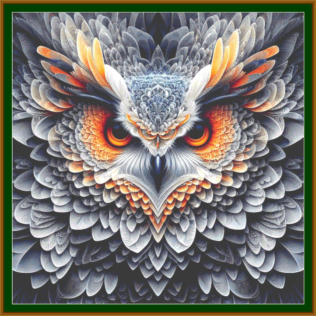 The Sentinel of the Silken Feathers Cross Stitch Pattern
