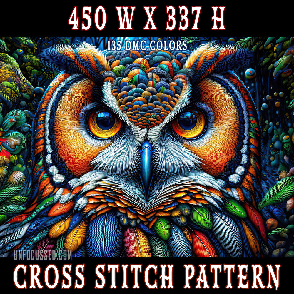 Spectrum of Wisdom Cross Stitch Pattern – Unfocussed Photography & Art