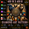 Patrón de arte de diamantes de la constelación de Dreamweaver