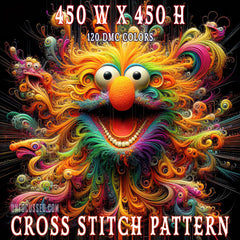 The Frenzy of Frizzlesnout Cross Stitch Pattern