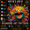 The Frenzy of Frizzlesnout Diamond Art Pattern