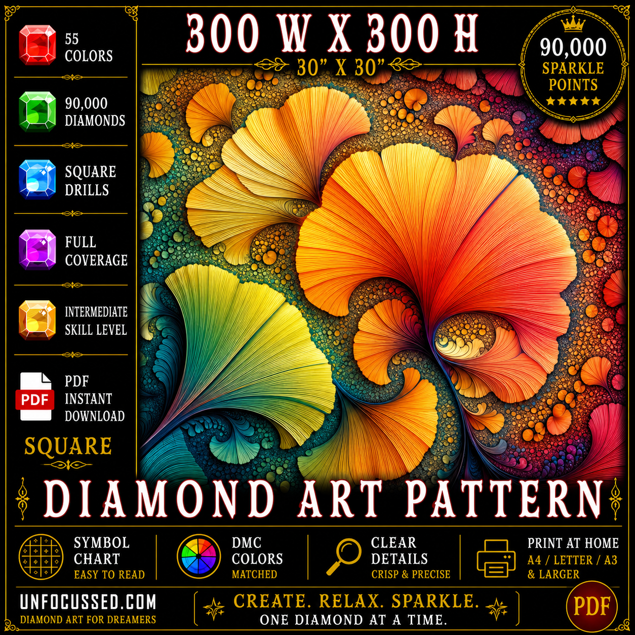 The Ginkgo's Dream Diamond Art Pattern