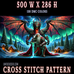The Guardian of the Northern Myst Cross Stitch Pattern