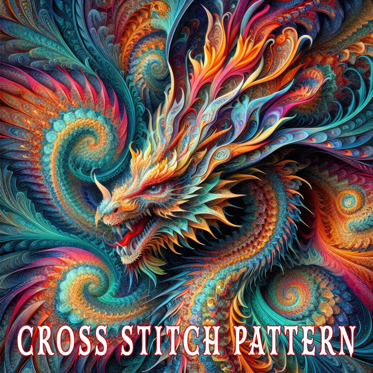 The Rainbow Drake Cross Stitch Pattern