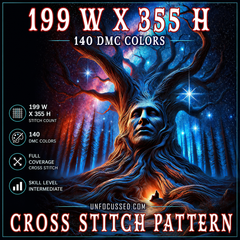 The Rooted Sage Cross Stitch Pattern