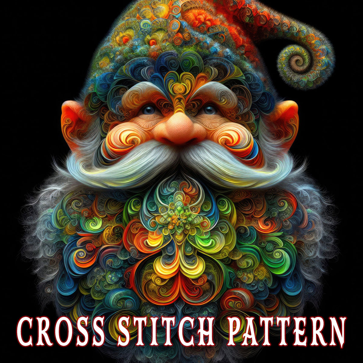 Gnarly the Gnome Cross Stitch Pattern