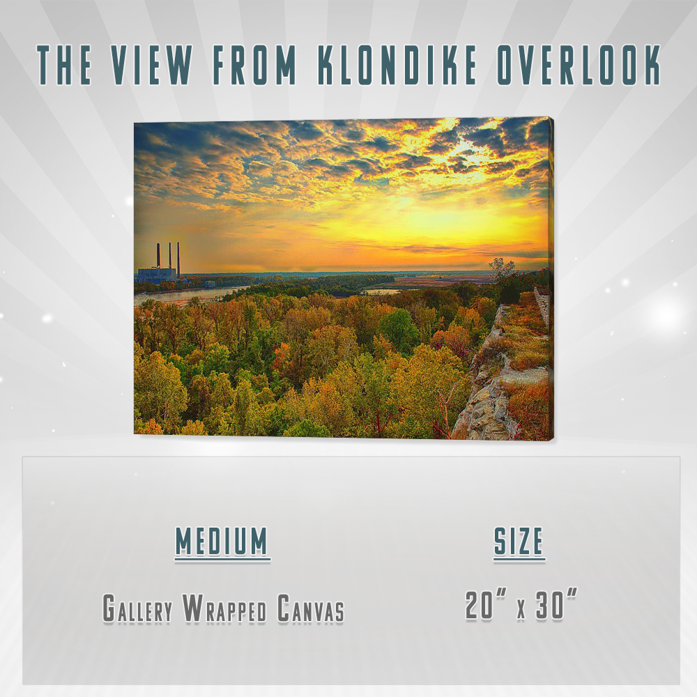 Vue depuis le Klondike Overlook Impression sur toile