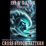 Tide of the Thunder Queen Cross Stitch Pattern