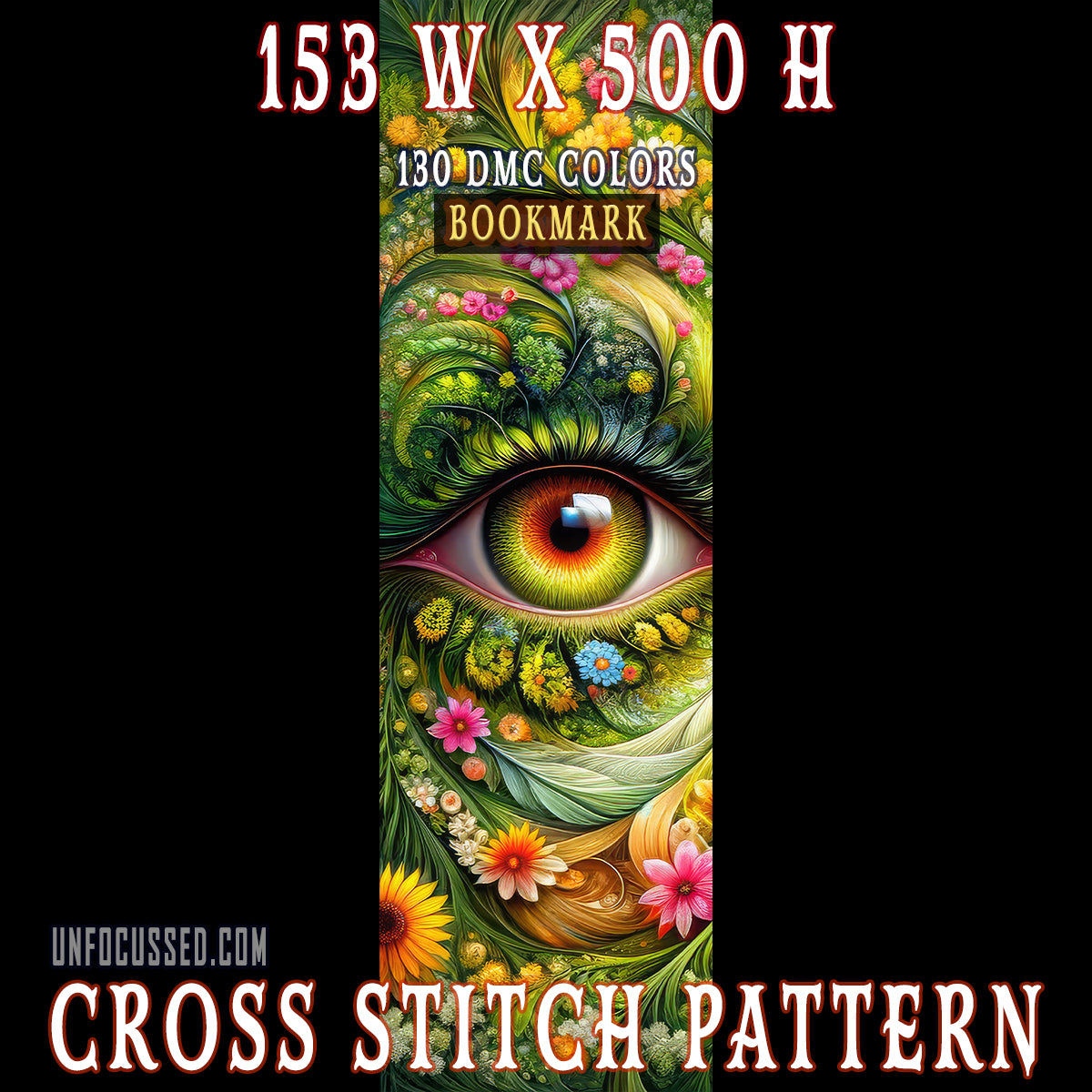 Verdant Vision Bookmark Cross Stitch Pattern