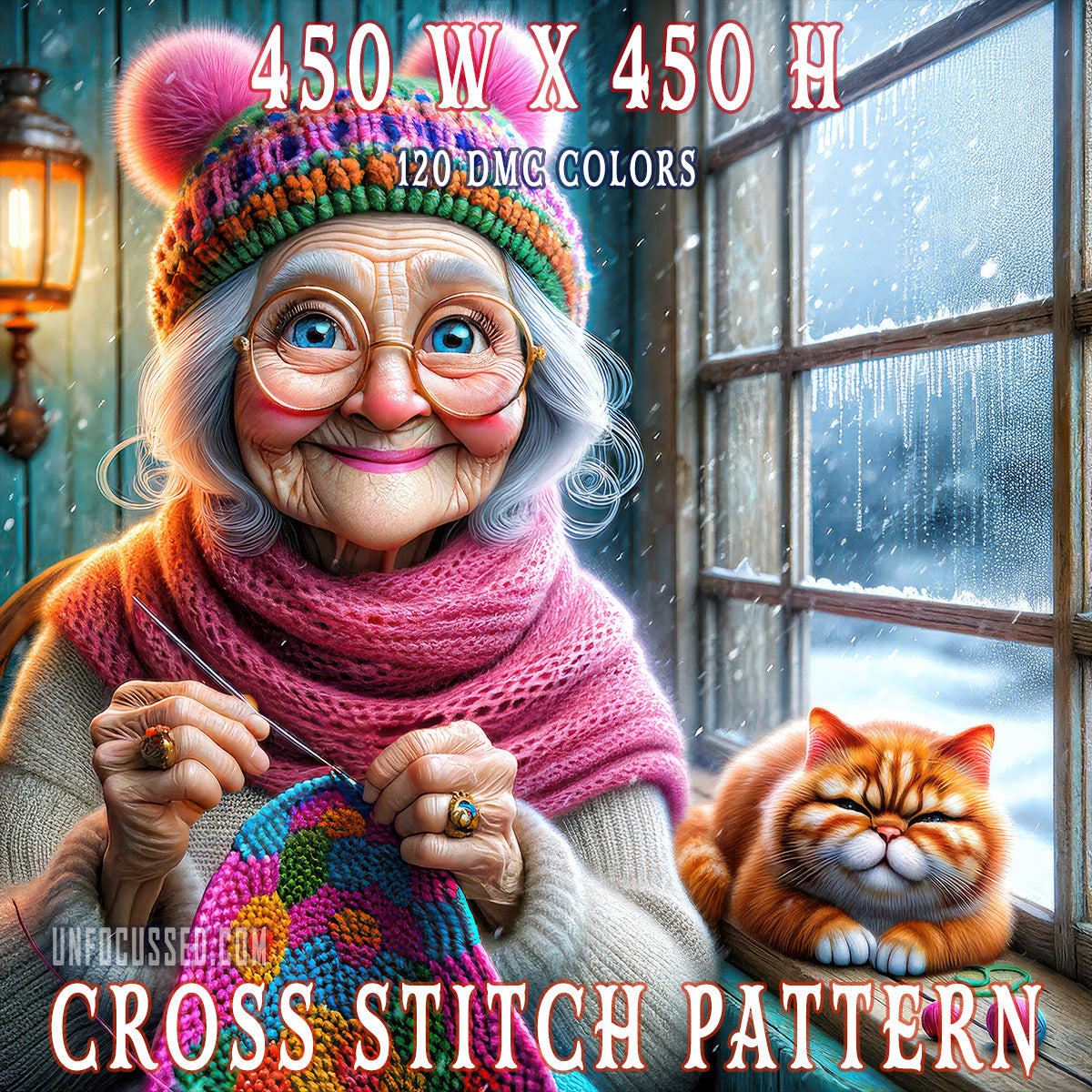 Warmth Amidst the Winter Whispers Cross Stitch Pattern