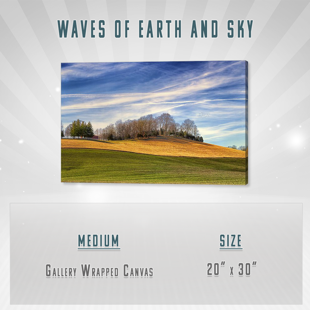 Waves of Earth and Sky Canvas Print