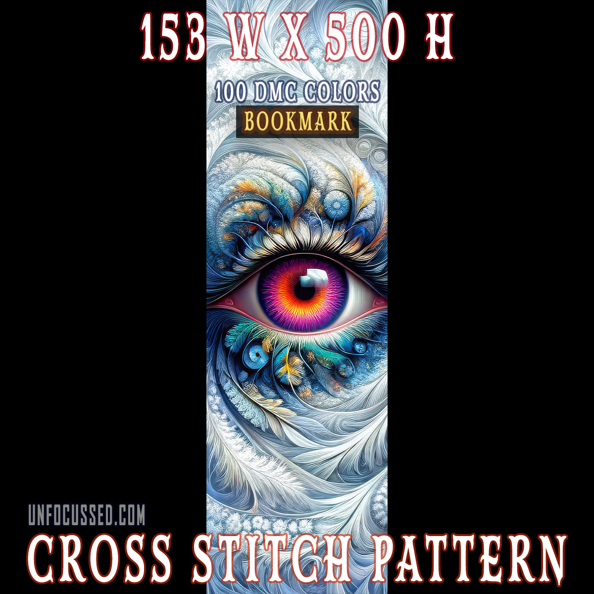 Whispering Winter Bookmark Cross Stitch Pattern