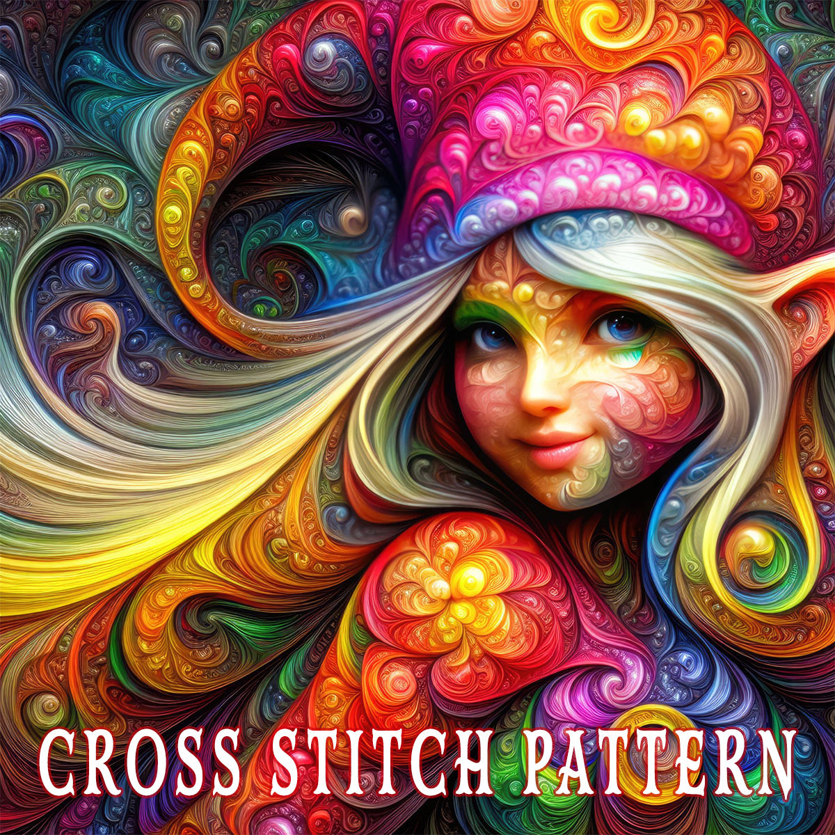 Whispers of Chroma Cross Stitch Pattern