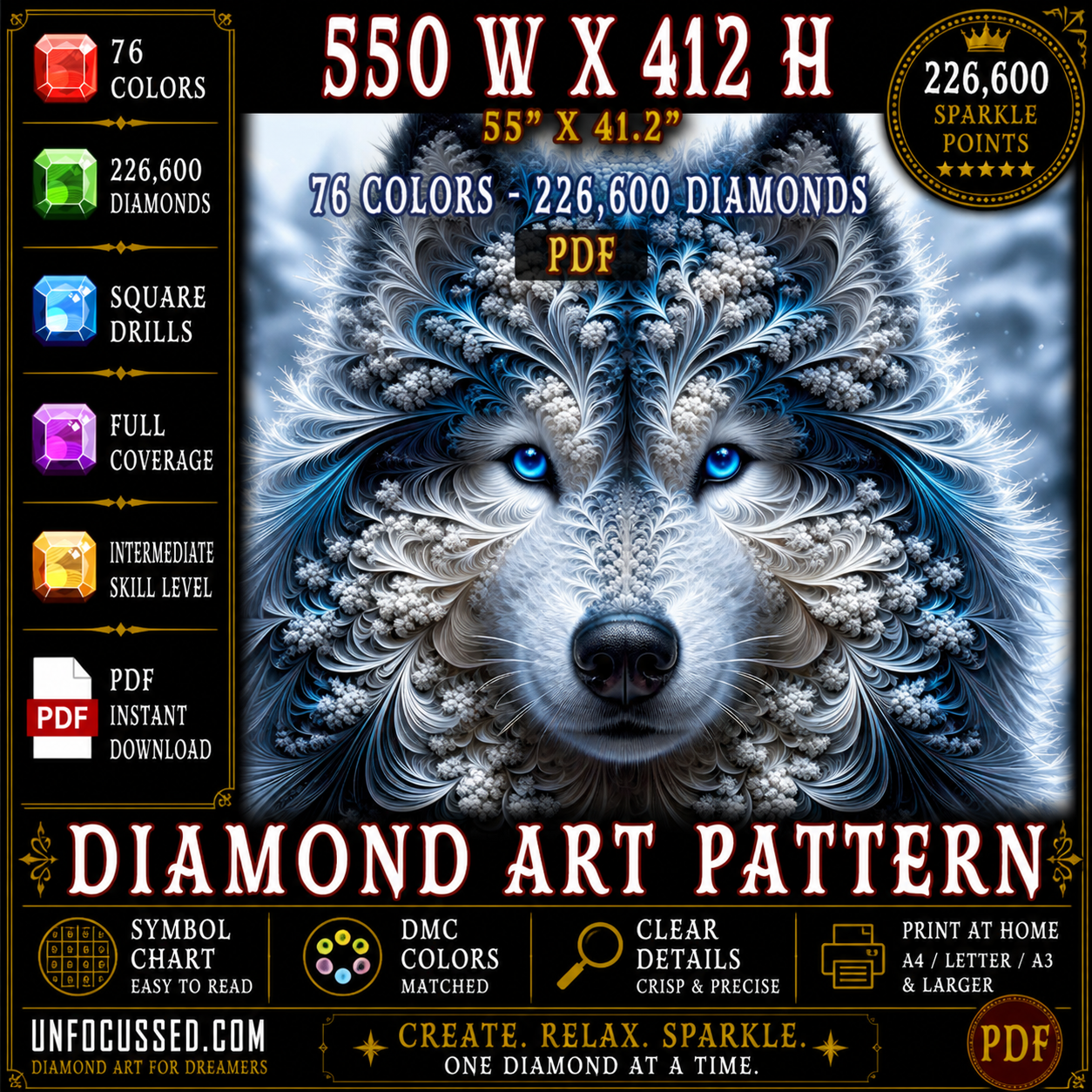 Whispers of the Tundra Diamond Art Pattern